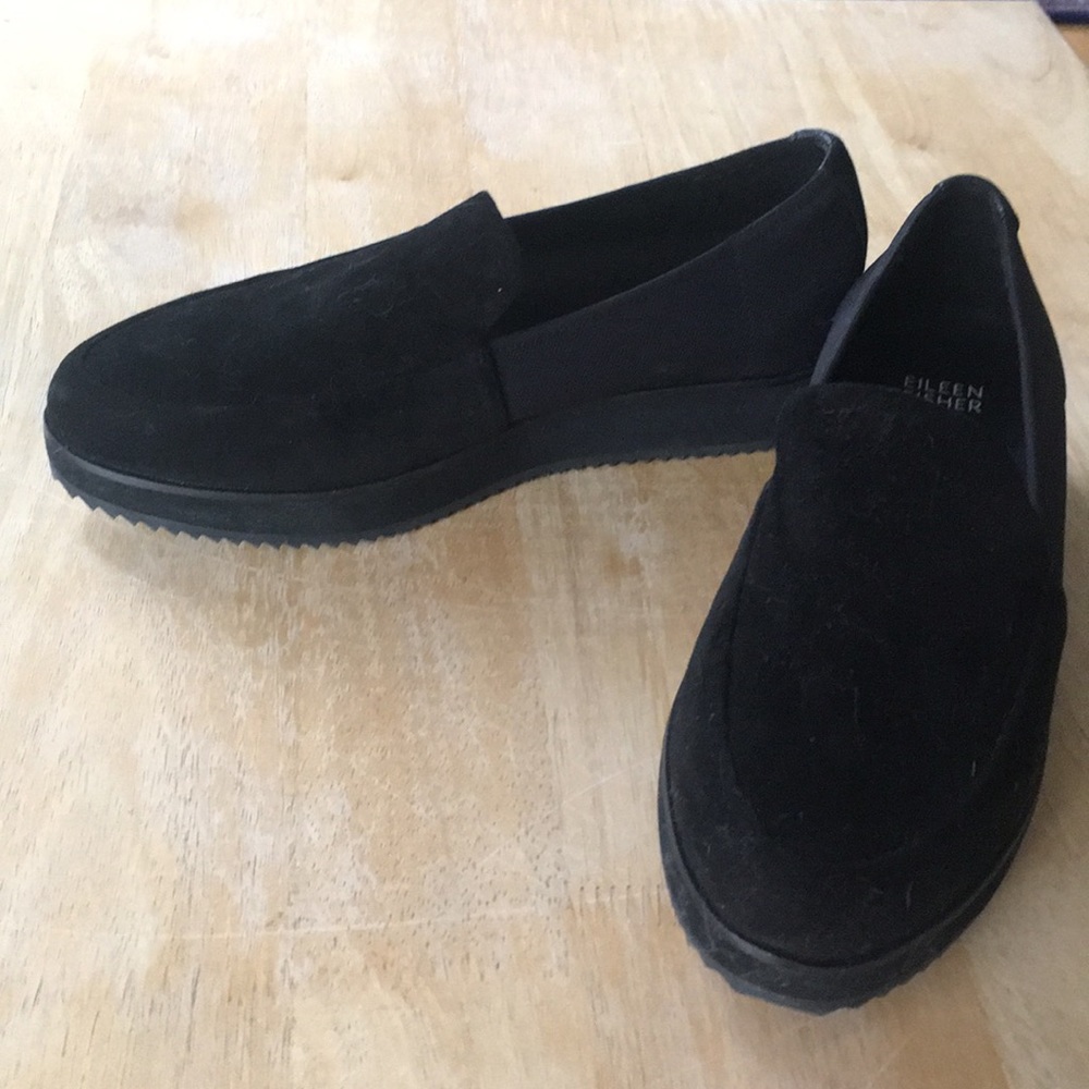 Eileen Fisher Dell Suede Slip On Loafer sz 7.5